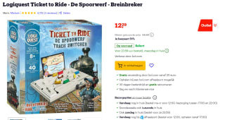 Ticket to Ride Solospel voor €12,29 bij Bol.com