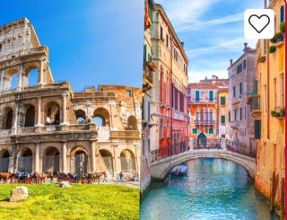 Venecia y Roma Vuelos + Hotel 3* 5 días desde 249€ por persona.