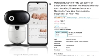 Motorola PIP 1010 Babyfoon voor €48,17 bij Amazon
