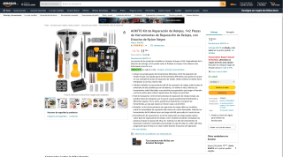 Kit de Reparación de Relojes AOKITO por 11,99€