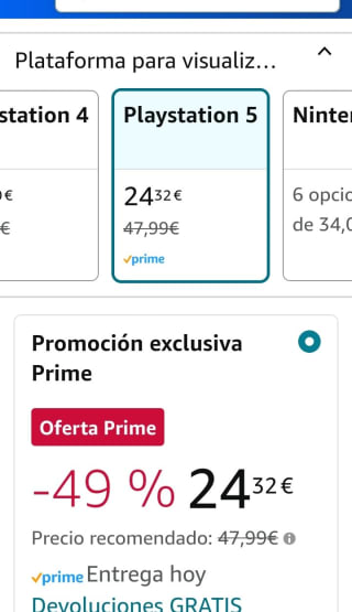 Prince of Persia The Lost Crown PS5 por 24,32€.