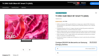 TV 55" OLED Samsung TQ55S90C 4K, Smart TV, Xcelerator Turbo por 999€