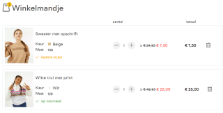 Tot 50% bij JBC vanaf 2 items in de Solden