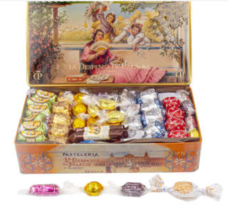 Caja de dulces confitería La Despensa de Palacio 2.5KG por 29€