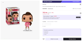 Funko Pop Figura De Vinilo Rosalia (Malamée) 9 Cm por 9.57€