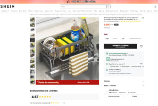 Organizador para el fregadero plástico ABS por solo 0,60€