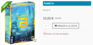 Juego de Mesa Planet B por 35€