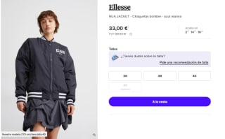 Chaqueta Bomber de Mujer Ellesse RUA JACKET por 33€