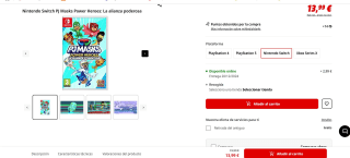 Juego Nintendo Switch PJ Masks Power Heroes: La alianza poderosa por 13,99€