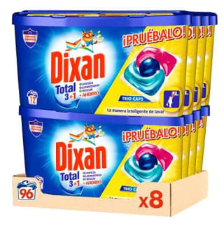 Dixan Total 3+1 Detergente en Cápsulas para Lavadora por solo19,17€
