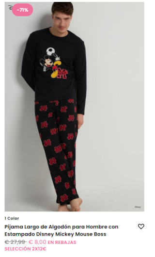 2 prendas por 12€ en tezenis por ejemplo 2 pijamas por 12€ unidad por 6€