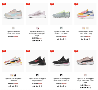 Hasta un 40% de descuento en Zapatillas de Mujer