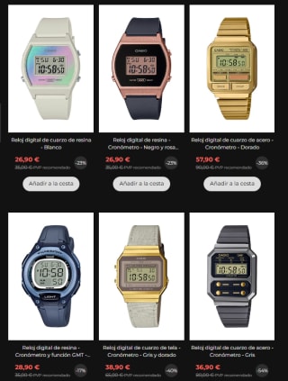 Relojes Casio hasta 60% descuento muchos modelos y muy buenos precios