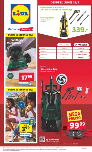 Hidrolimpiadora modelo PHD 170 D2 Parkside por solo 99,99€
