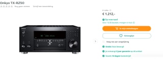 Onkyo TX-RZ50 9.2-Channel Network AV Receiver voor €1212 bij ArtandCraft