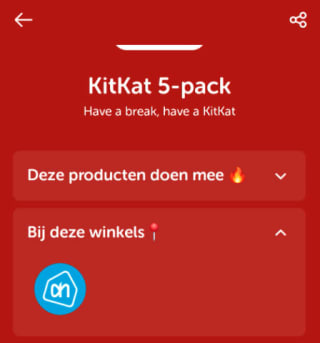 2 euro korting op KitKat 5-pack