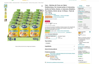 Bolsitas Pack de 18 x 100 g Hero de Fruta con Sabor Mediterráneo por solo 12,95€