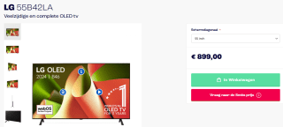 LG OLED55B4 55" TV voor €899 bij Smits Arnhem