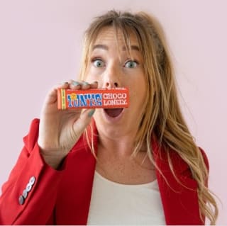 Gratis Tony chocoladereep bij je brievenbus cadeau bij Bloompost