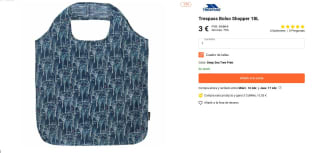 Trespass Bolso Shopper 18L por tan sólo 3€