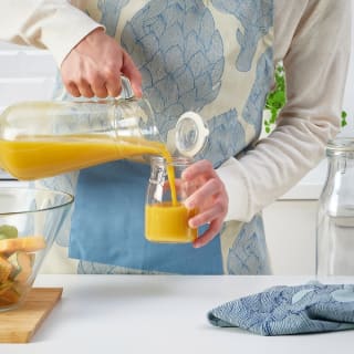 Bote KORKEN de vidrio con tapa vidrio incoloro 0.4 l por solo 0,99€