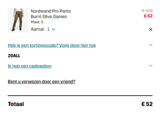 20% korting op alles bij Revolutionrace