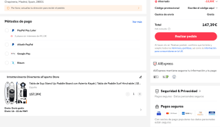 Tabla paddle surf con asiento Kayak por solo 147,39