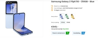 Samsung Galaxy Z Flip6 - 256GB - Blauw voor €949 bij Phonemarket