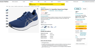 Zapatillas ASICS Patriot 13 Mujer por solo 29,43€