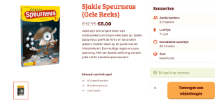 Sjakie Speurneus (Gele Reeks) voor €5 bij White Goblin Games