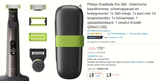Philips OneBlade voor gezicht en lichaam (QP6651/30) voor €75 bij Amazon