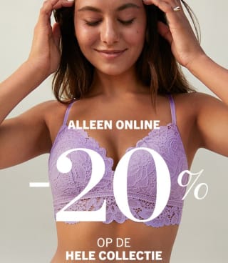 20% korting op alles (incl. sale!) bij Hunkemöller