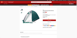 Carpa 2 personas Andina XR2 Doite por solo $69.990