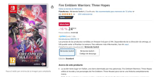 Fire Emblem Warriors: Three Hopes Nintendo por 24,92€