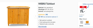HABAU Tuinkast voor €75 in de Lidl webshop