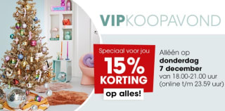 15% korting op alles bij Kwantum alleen donderdagavond