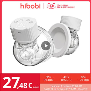 Hibobi de leche eléctrico con pantalla Led a solo 18,80€