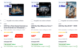 Tot 30% korting op korting op Lego filmhelden sets bij Bol