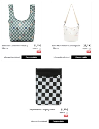 Recopilacion de Bolsos y Mochilas Vans desde 10.99€ en Privalia