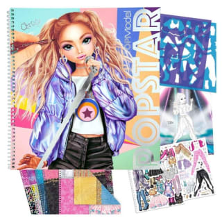 TOPModel Popstar - Libro para colorear con 60 páginas por 8,36€