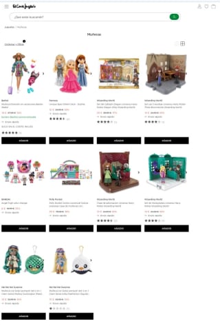 Hasta un -60% Muñecas en El Corte Inglés.