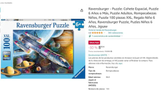 Puzzle marca Ravensburger Cohete Espacial 100 piezas XL por 8,90€