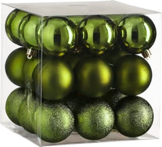 House of Seasons Kerstballen Set - 27 Stuks - Ø6 cm - Onbreekbaar voor €4,79 bij Bol