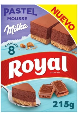 Royal Pastel Mousse de Chocolate Milka por 2,62€.