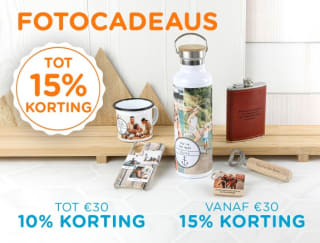 Tot 15% korting op fotocadeaus bij Smartphoto