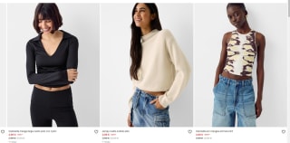 Recopilación camisetas para mujer por 3,99€ en Bershka