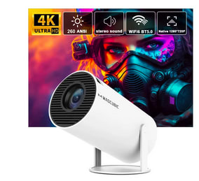 Proyector portátil 1280x720P HY300 Dual Wifi6 260ANSI por 46,92€