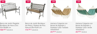 Hasta 50% dto en muebles de jardín
