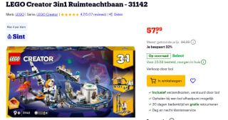 LEGO Creator 3in1 Ruimteachtbaan - 31142 voor €57,99 bij Bol