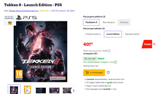Tekken 8 (PS5) voor €40,64 bij Bol